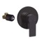 Matte Black Wall Mounted Shower Mixer, Rough-In Valve Included